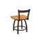 Holland Bar Stool Co 18" Low Back Swivel Vanity Stool, Bronze Finish, Med Oak Seat 82118BZMedOak - alternate 4